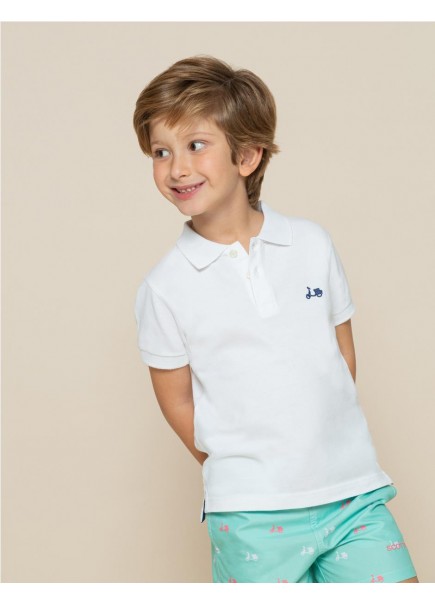 POLO LOGO MOTO STITCH SCOTTA