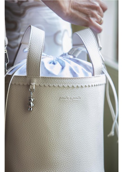 BOLSA BUCKET ICON CREAM