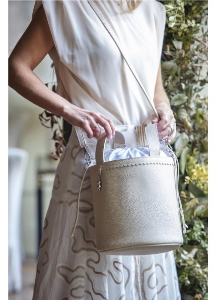 BOLSA BUCKET ICON CREAM 2