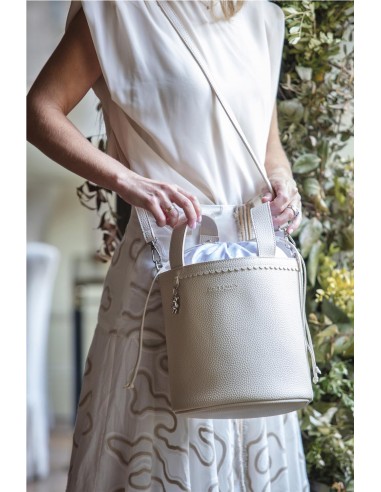 BOLSA BUCKET ICON CREAM
