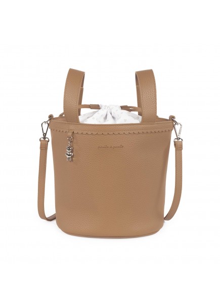 BOLSA BUCKET ICON CARAMEL