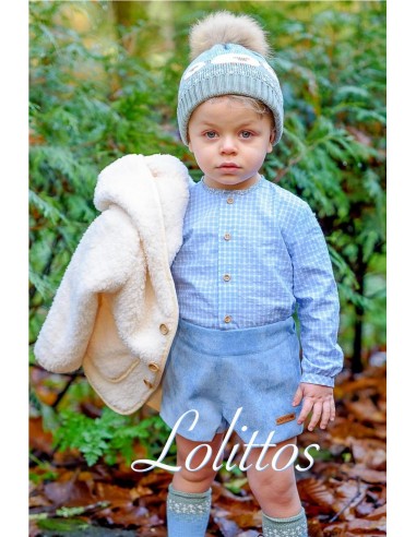 CONJUNTO 3 PIEZAS NIÑO BORREGUITO DE...