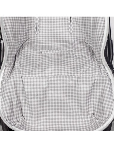 SACO SILLA I LOVE VICHY CUADRO GRIS...