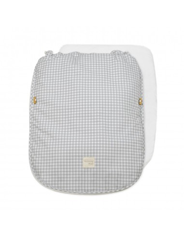 SACO SILLA I LOVE VICHY CUADRO GRIS...