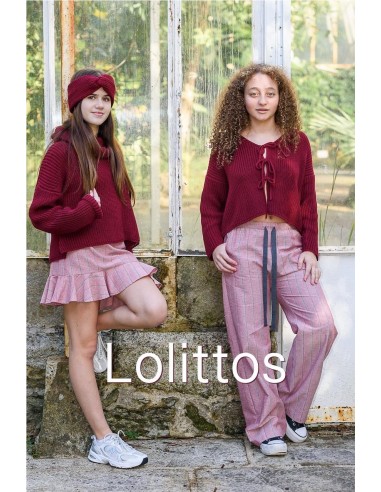 FALDA GRANATE CASUAL LOLITTOS