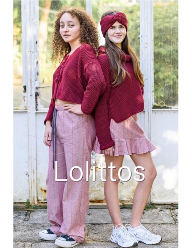 FALDA GRANATE CASUAL LOLITTOS