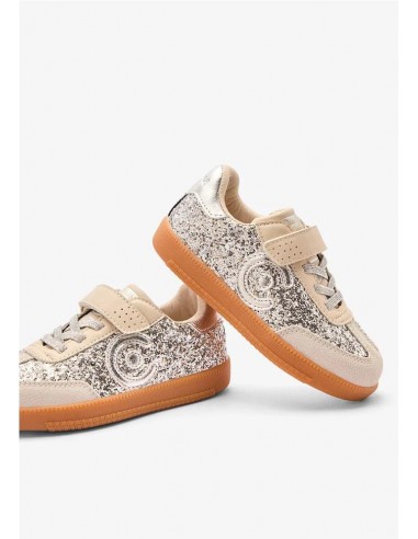 ZAPATILLAS CASUAL LOGO PLATEADAS...