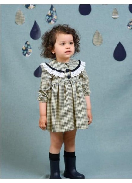 VESTIDO VICHY LLUVIA DE FOQUE