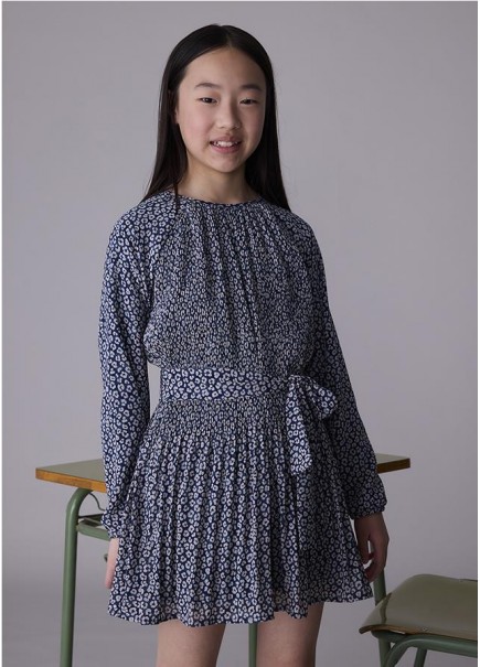 VESTIDO PLISADO ESTAMPADO...