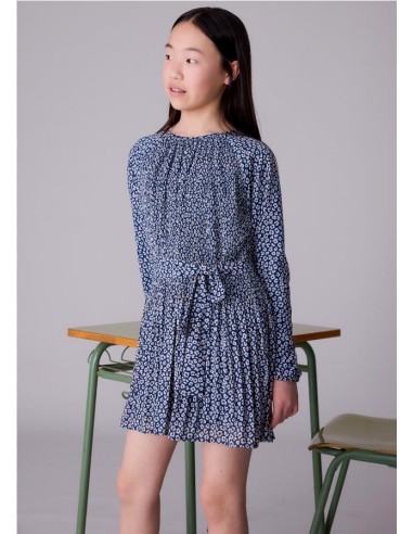 VESTIDO PLISADO ESTAMPADO MAYORAL