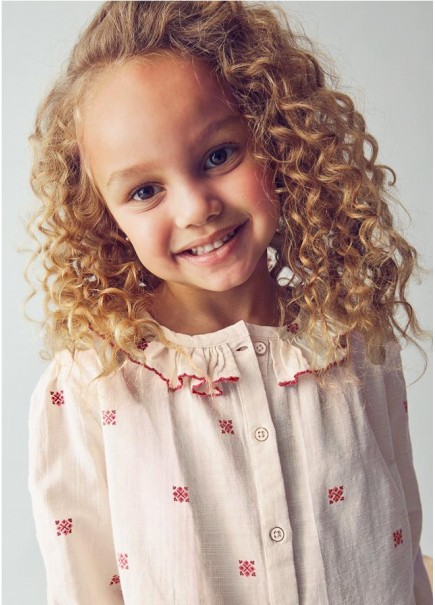 BLUSA CUELLO ESTAMPADA MAYORAL