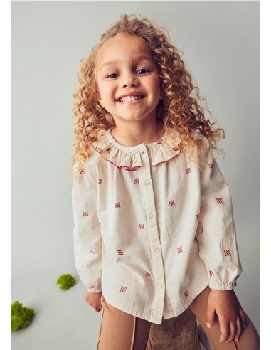 BLUSA CUELLO ESTAMPADA MAYORAL