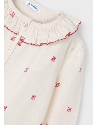 BLUSA CUELLO ESTAMPADA MAYORAL