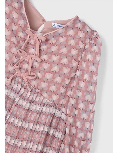 VESTIDO PLISADO ESTAMPADO MAYORAL