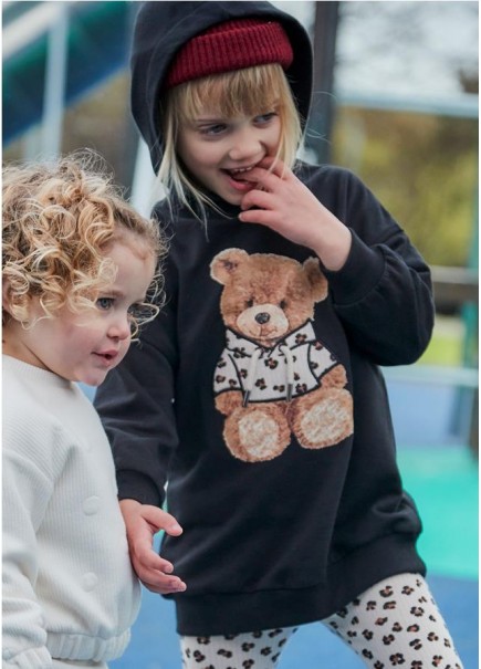 VESTIDO FELPA CAPUCHA MAYORAL