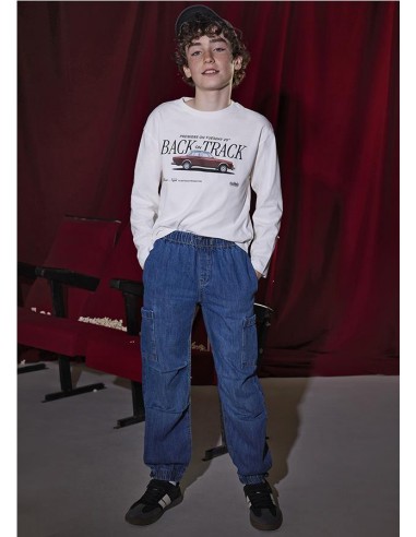 PANTALÓN DENIM CARGO CHICO MAYORAL