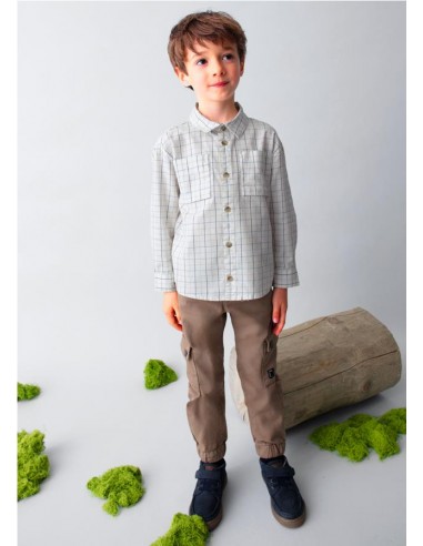 CAMISA M/L CUADROS MAYORAL