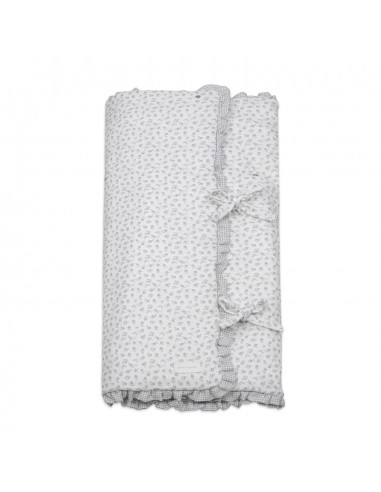 ARRULLO/MANTA LITTLE BLOOM FLOR GRIS