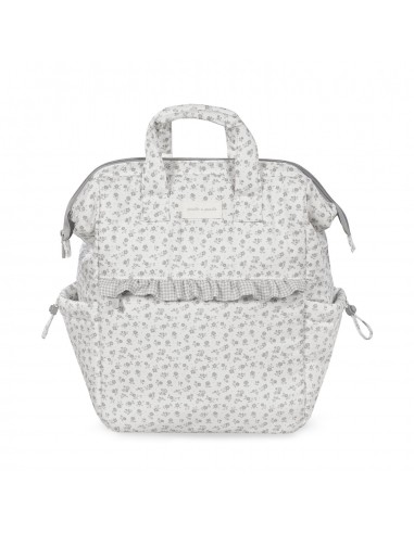 MOCHILA LITTLE BLOOM FLOR GRIS