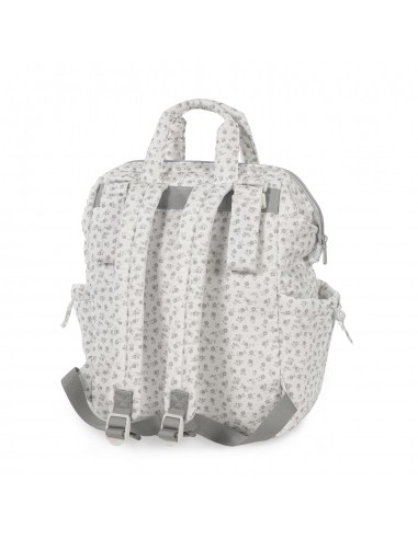 MOCHILA LITTLE BLOOM FLOR GRIS