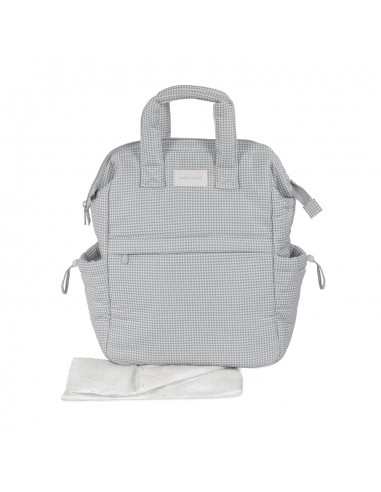 MOCHILA LITTLE BLOOM VICHY GRIS