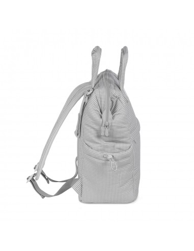 MOCHILA LITTLE BLOOM VICHY GRIS