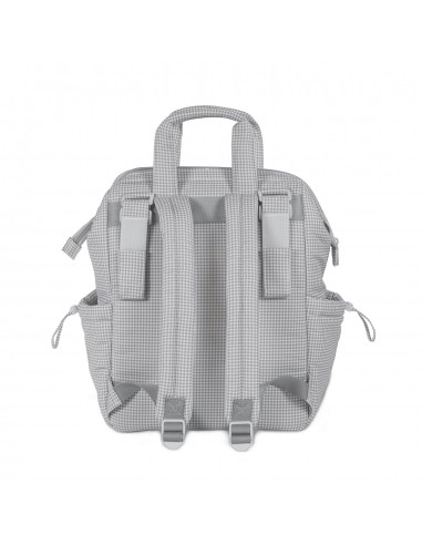 MOCHILA LITTLE BLOOM VICHY GRIS