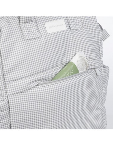 MOCHILA LITTLE BLOOM VICHY GRIS