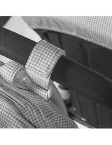 MOCHILA LITTLE BLOOM VICHY GRIS