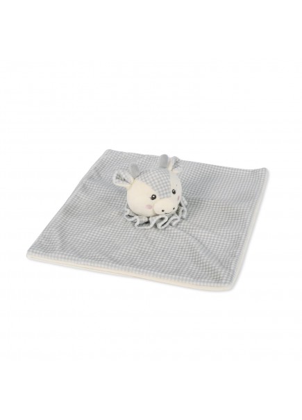 DOUDOU VACA LITTLE BLOOM GRIS