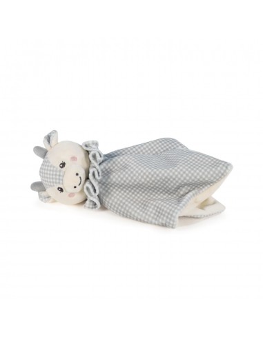 DOUDOU VACA LITTLE BLOOM GRIS