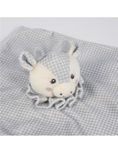 DOUDOU VACA LITTLE BLOOM GRIS