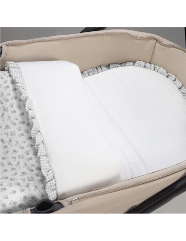 SACO CUCO LITTLE BLOOM FLOR GRIS