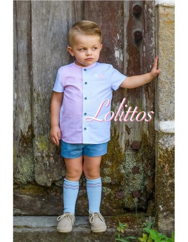 CONJUNTO PANTALÓN RANA, CAMISA Y...