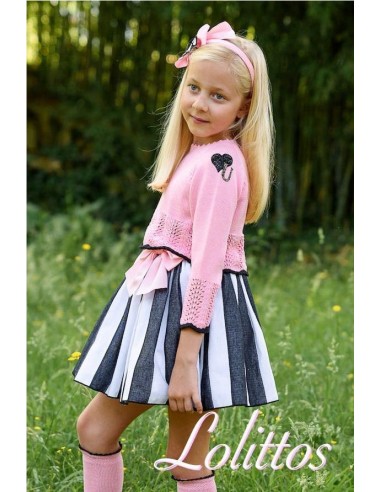 VESTIDO CON JERSEY ONIX DE LOLITTOS