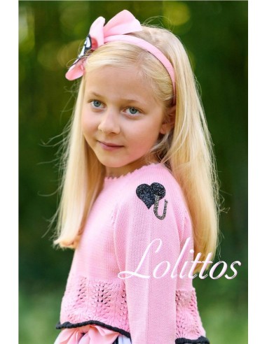 VESTIDO CON JERSEY ONIX DE LOLITTOS