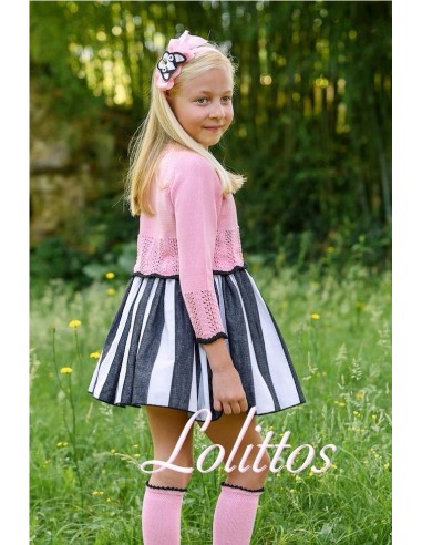 VESTIDO CON JERSEY ONIX DE LOLITTOS