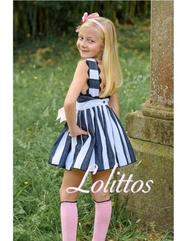 VESTIDO CON JERSEY ONIX DE LOLITTOS