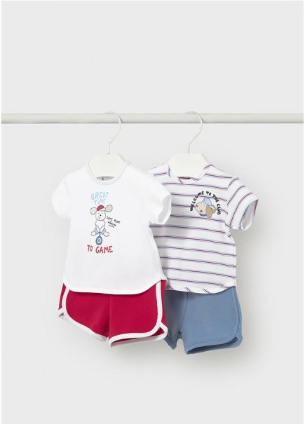 CONJUNTO 4 PIEZAS CORTO...