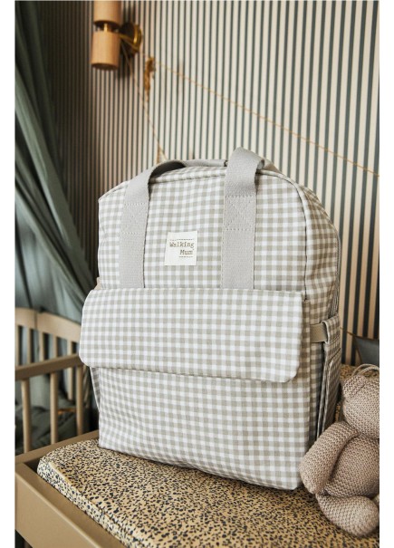 MOCHILA I LOVE VICHY GRIS