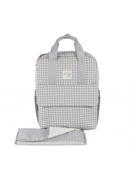 MOCHILA I LOVE VICHY GRIS 2
