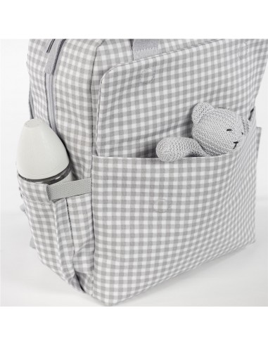 MOCHILA I LOVE VICHY GRIS MOCHILA I LOVE VICHY GRIS