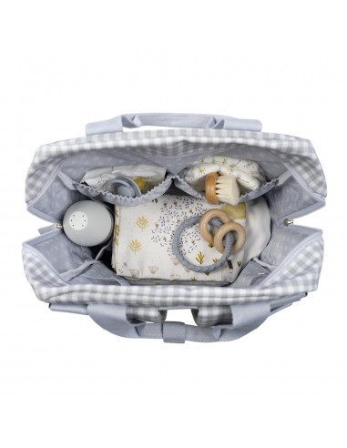 MOCHILA I LOVE VICHY GRIS MOCHILA I LOVE VICHY GRIS
