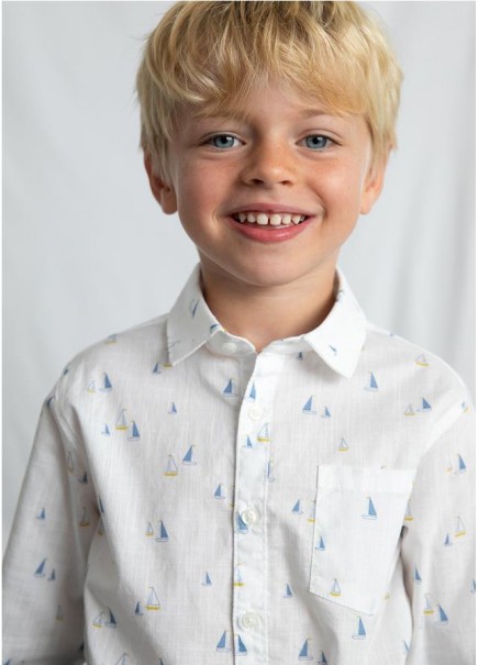 CAMISA M/L ESTAMPADA MAYORAL