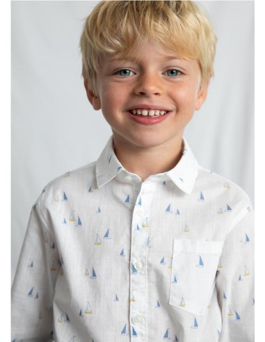 CAMISA M/L ESTAMPADA MAYORAL