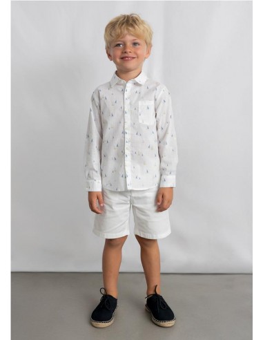 CAMISA M/L ESTAMPADA MAYORAL
