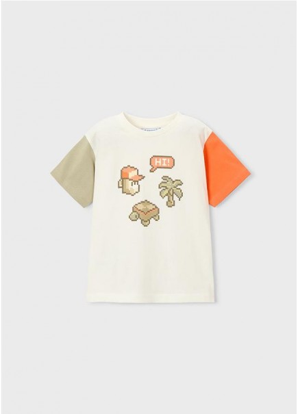 CAMISETA M/C COMBINADA