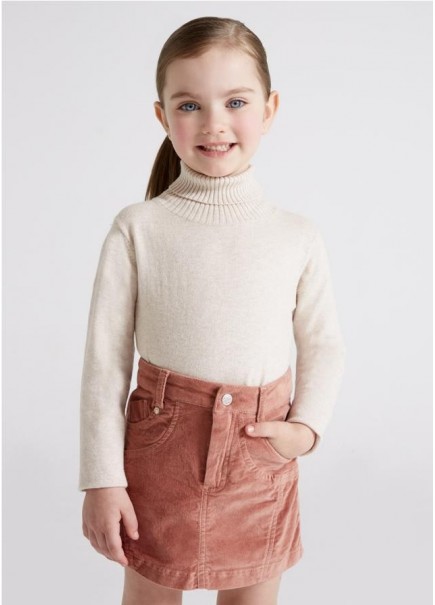 Falda de pana lisa para...