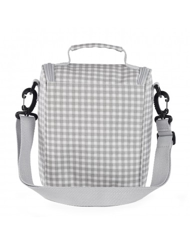 BOLSA TERMICA I LOVE VICHY GRIS