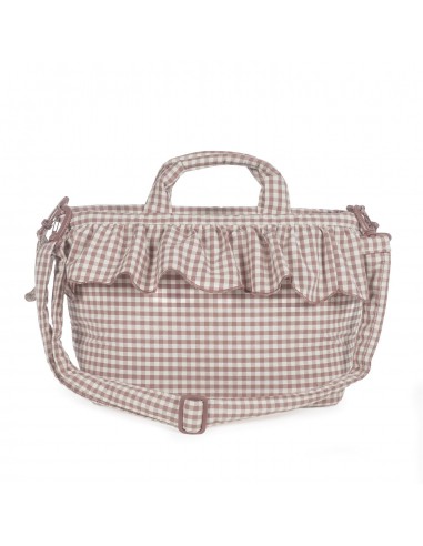 BOLSA CANASTILLA PRALINÉ VICHY MOKA
